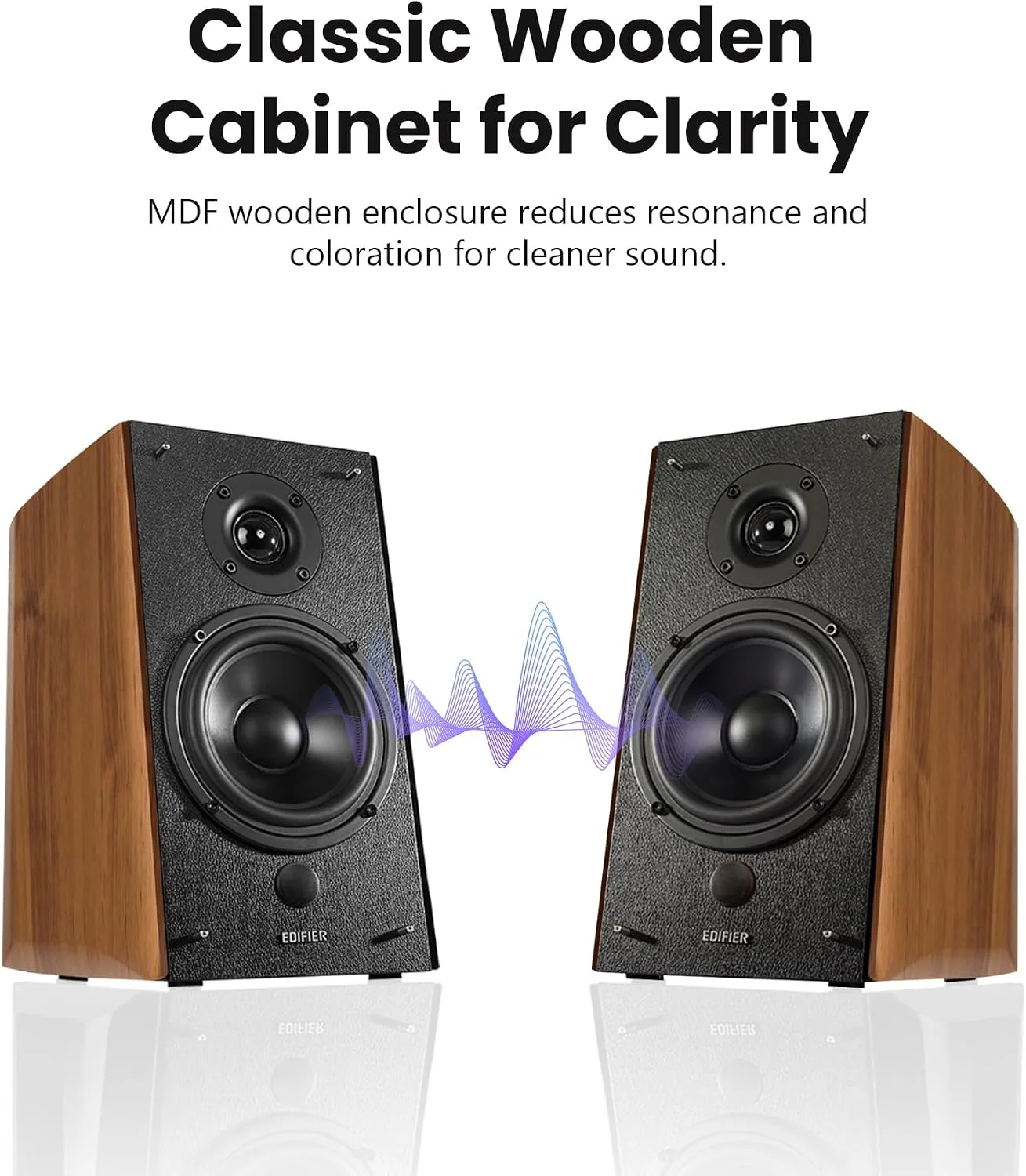 Edifier R2000DB Powered Bluetooth Bookshelf Speakers, 120W RMS, Warmoak
