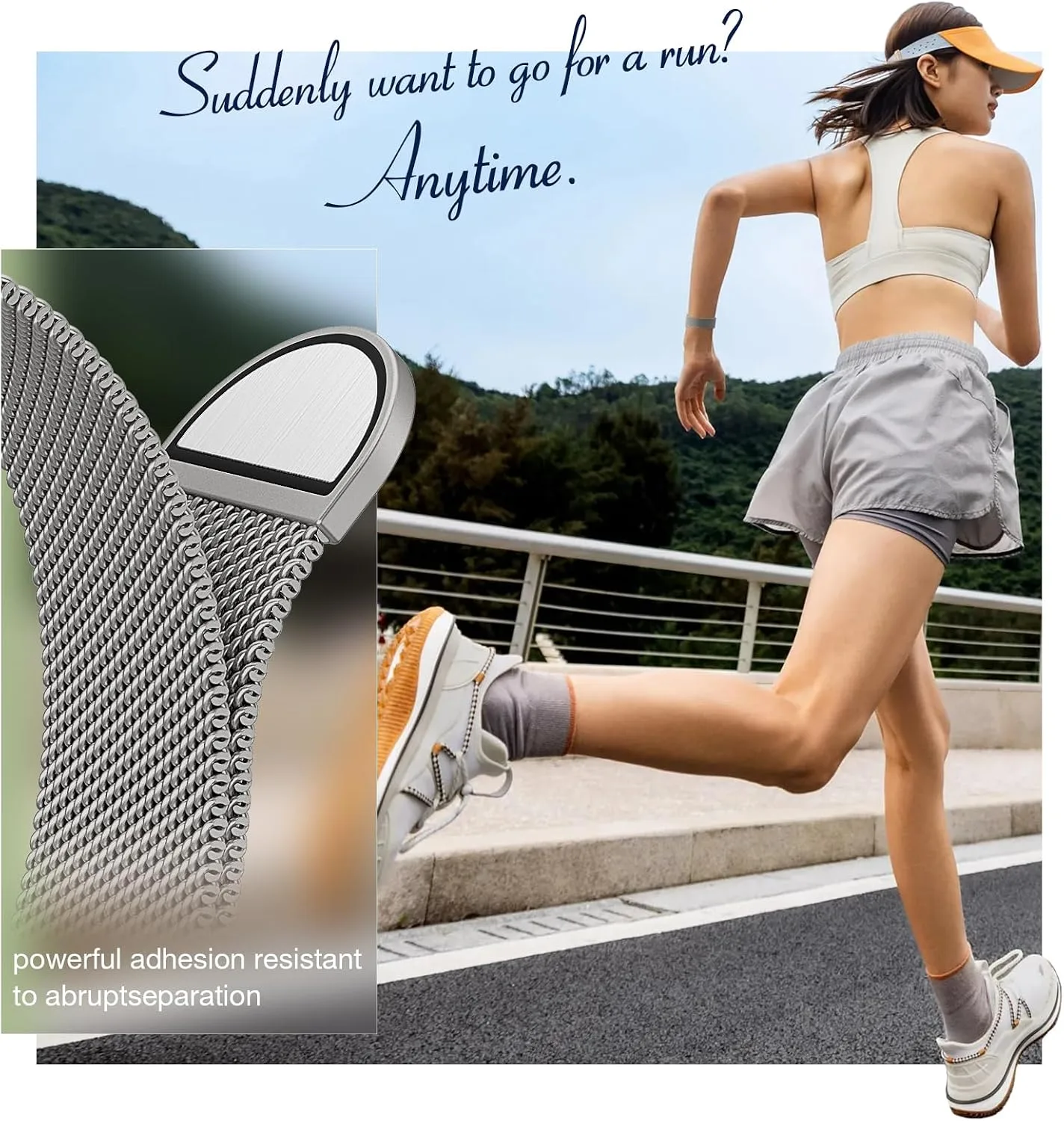 3 Pack Mesh Loop Compatible with Apple Watch Bands for Women Men