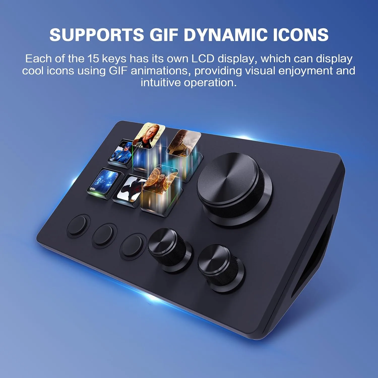 Stream Controller Deck,Macro Keypad,Gaming Shortcut Keyboard