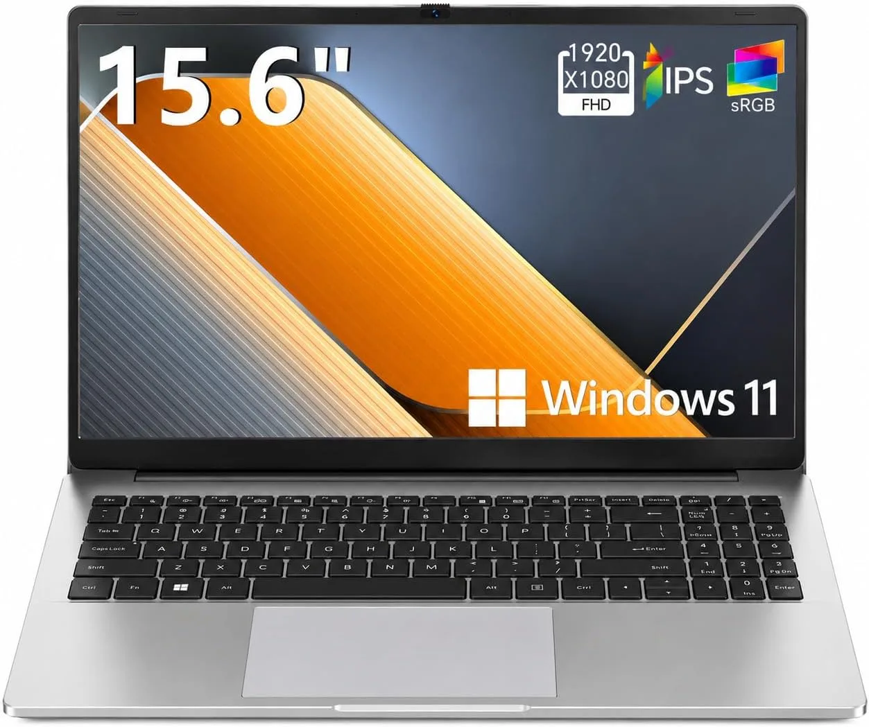 15.6 Inch Win 11 Laptop Computer, N4020, 4GB DDR4 RAM, 128GB Storage