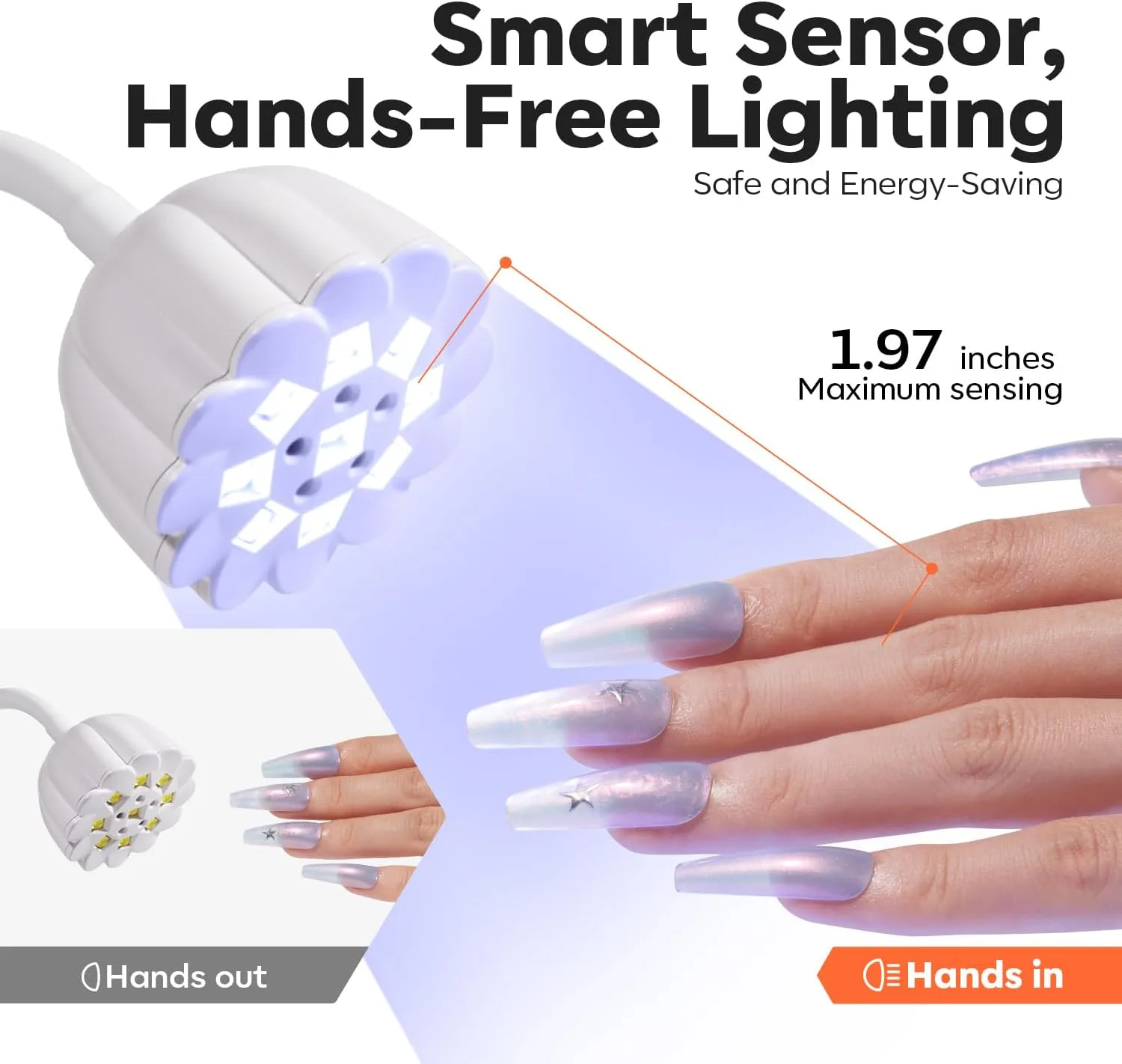 modelones Cordless UV Nail Lamp Mini Led Light Gel Polish Fake Nails Fast