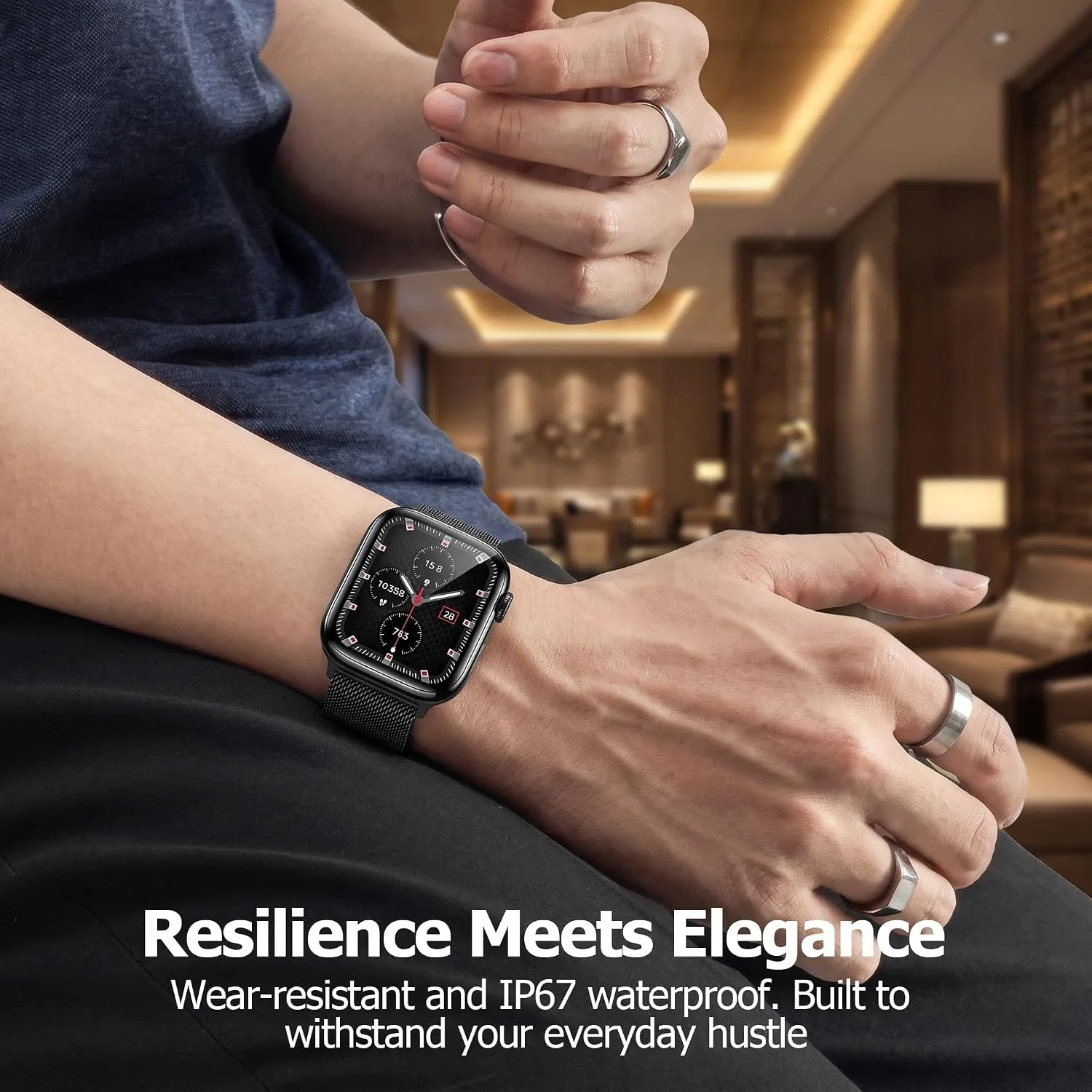 Smart Watch for Men Women, 1.9" HD Screen Fitness Tracker & Bluetooth Call