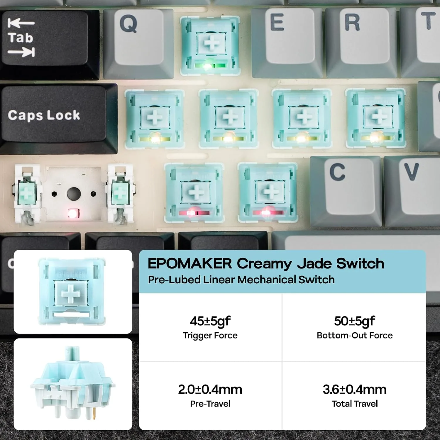 EPOMAKER TH108 PRO Full Size Mechanical Keyboard with Screen & Knob