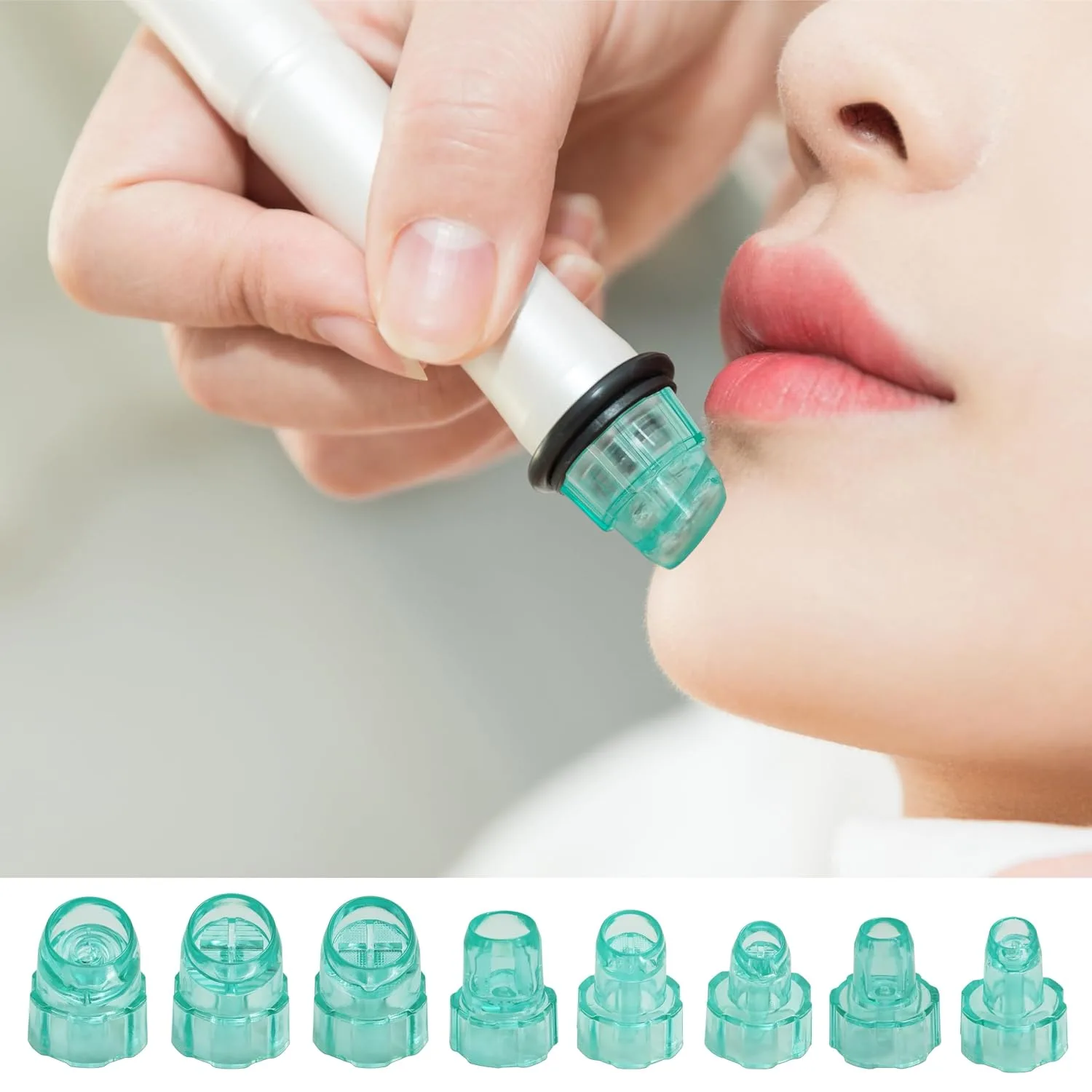 Elitzia 8Pcs Hydrodermabrasion Tips Set for Aqua Peel Beauty Machine