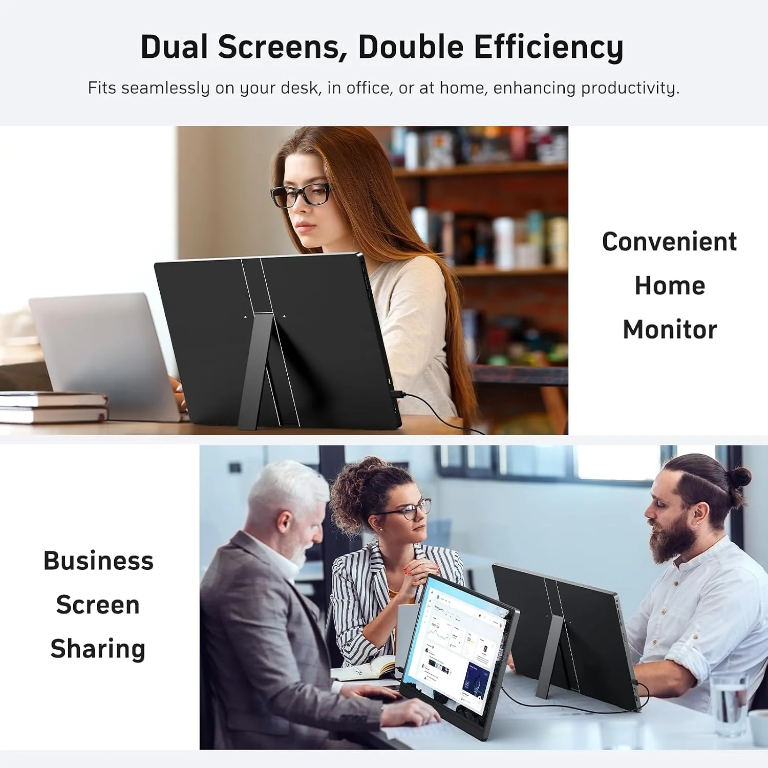 MNN 18.5" 100Hz FHD IPS USB-C HDMI Portable Gaming Monitor