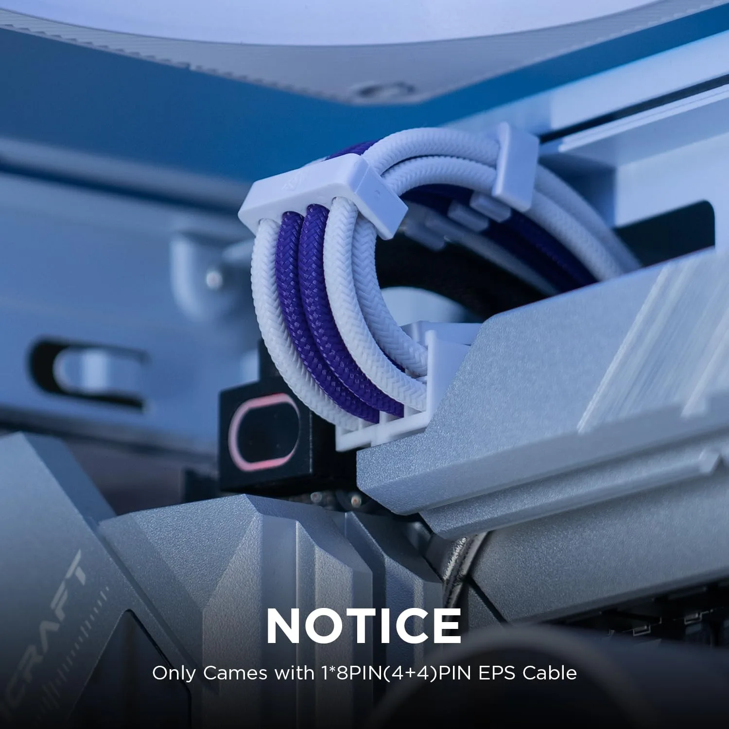 AsiaHorse Upgraded 16AWG PSU Cable Extension Sleeved Custom Mod GPU PC Power Supply Soft Braided Cables with Two Color Comb Kit 24P/8P to 6+2P/8P to 4+4P 30CM