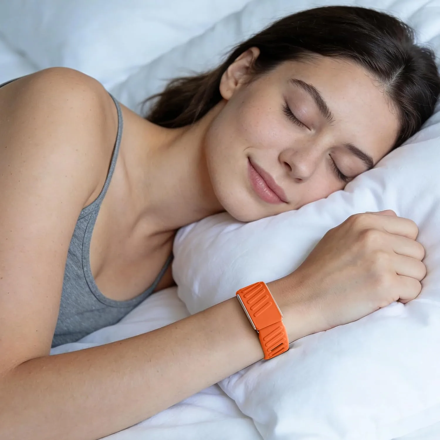 Sport Band Compatible with Whoop 5.0 Bands One, Peak and Life/MG, Breathable Waterproof Silicone Adjustable Replacement Accessories Strap for Whoop Band 5.0 Fitness Activity Tracker, OrangeCoral