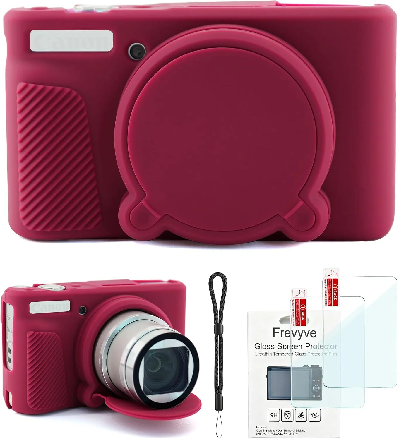 Case for Canon PowerShot SX740 HS, SX730 HS Camera - Dark Red