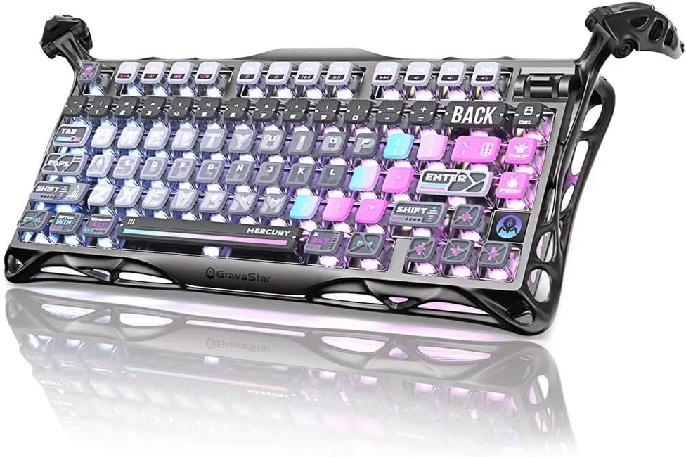 GravaStar Mercury K1 Pro 75% Wireless Mechanical Gaming Keyboard, Hot-Swap