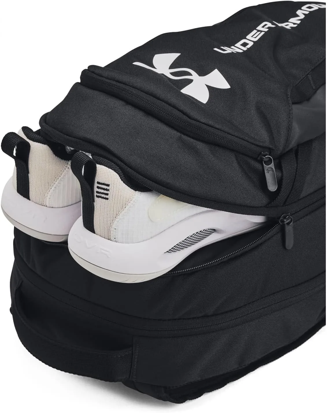Under Armour Unisex Hustle 6.0 Backpack, 002 BLACK, OSFM