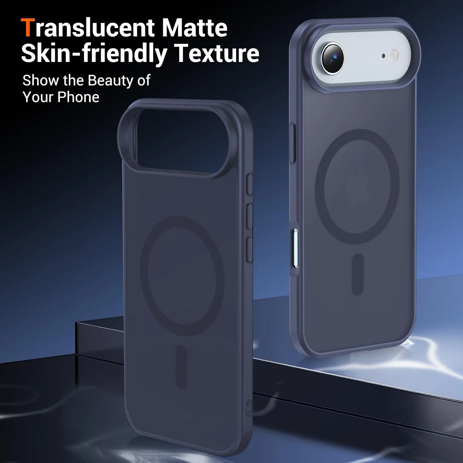Temdan for iPhone AIR Case with Screen Protector Dark Purple
