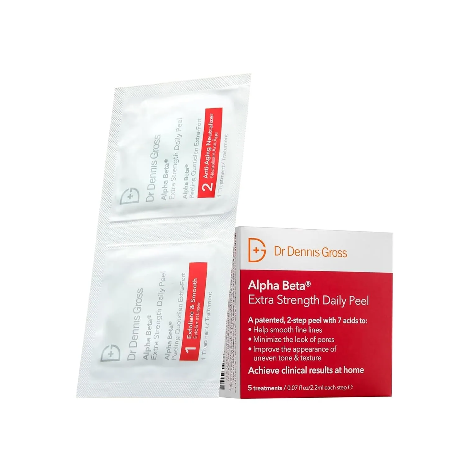 Dr Dennis Gross Alpha Beta Extra Strength Exfoliating Daily Peel - 5 Pack
