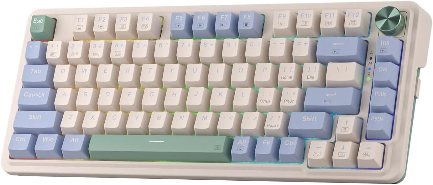 Teclado Gamer Redragon K673 PRO Wireless 81 teclas RGB Gasket