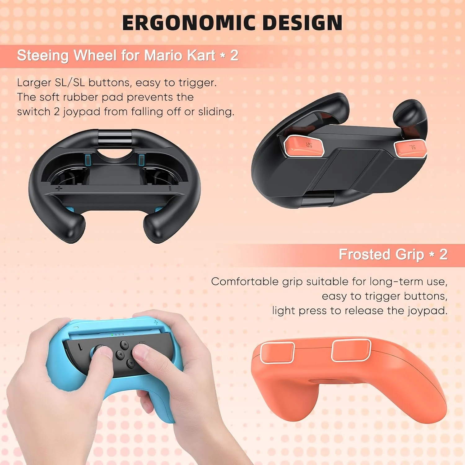 Switch 2 Accessories Bundle, 30-in-1 Kit for Nintendo Switch 2, Black