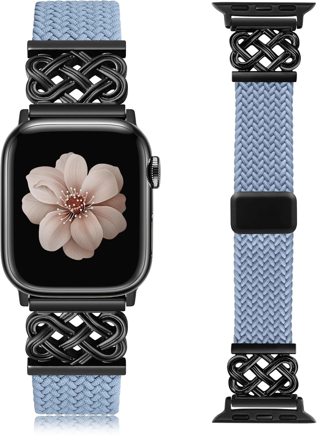 Correa trenzada elástica con cierre magnético para Apple Watch unisex