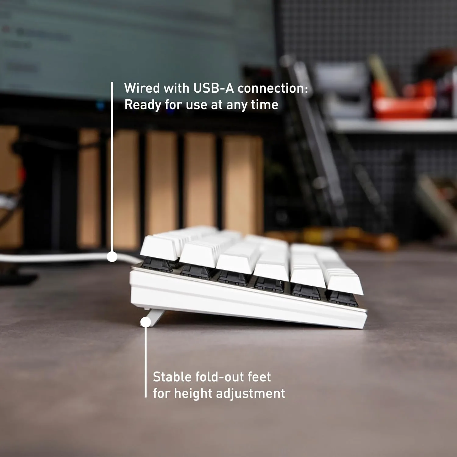 Cherry KC 200 MX Wired Mechanical Office Keyboard MX2A Silent RED Switches
