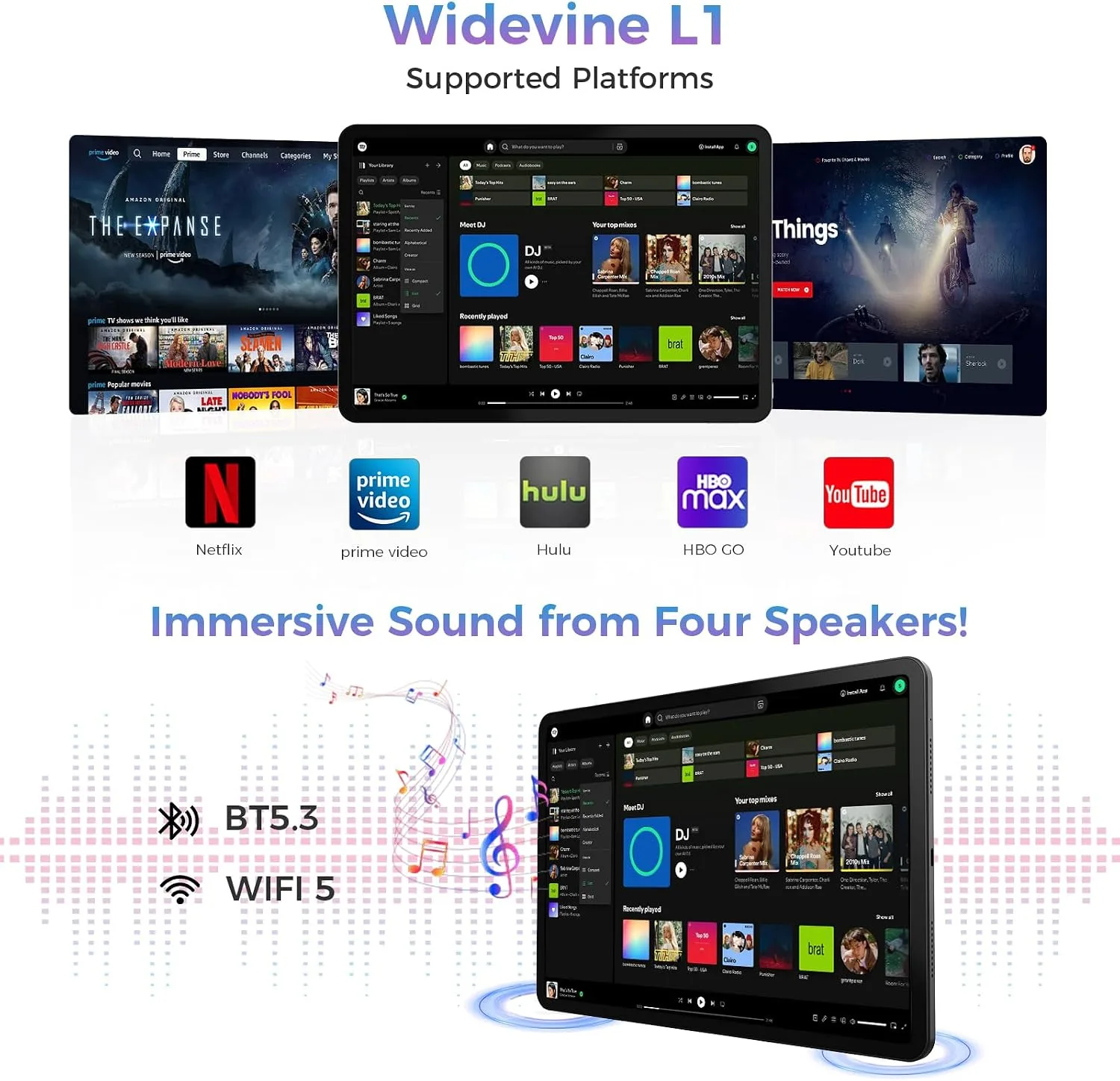 Android 16 Tablet, 12.2 Inch Tablet 2.5K, 32GB + 256GB,10000mAh
