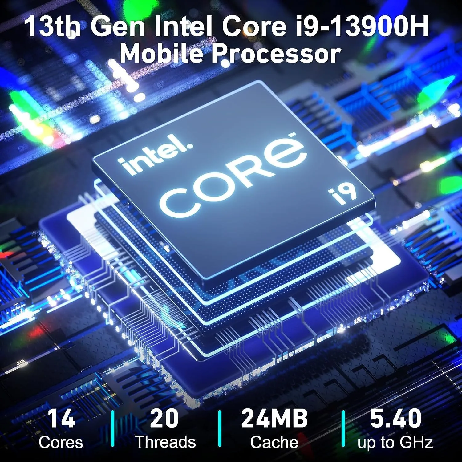 GEEKOM IT13 Max AI Mini PC, Intel Ultra 9 185H, 24GB LPDDR5 1TB M.2 SSD