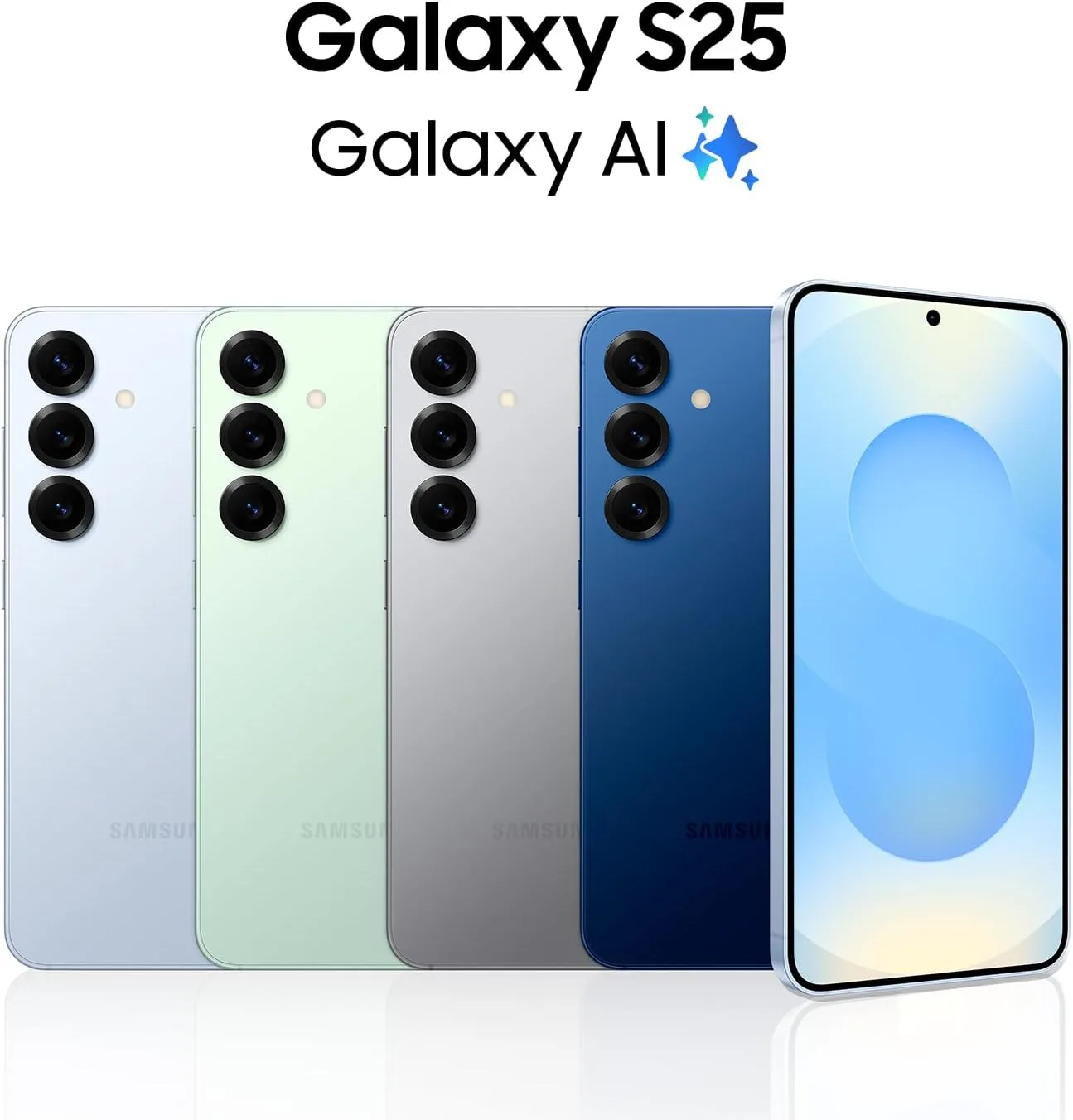 Samsung Galaxy S25 Cell Phone, 128GB Smartphone, Unlocked Android, AI Night Mode Camera, Snapdragon 8 Elite Fast Processor, ProScaler Display, 4000mAh Battery, 2025, US 1 Yr Warranty, Navy
