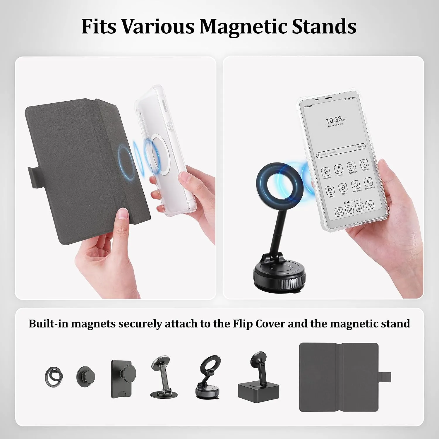 2in1 Case for Onyx BOOX Palma 2 Magnetic Detachable Folio Cover