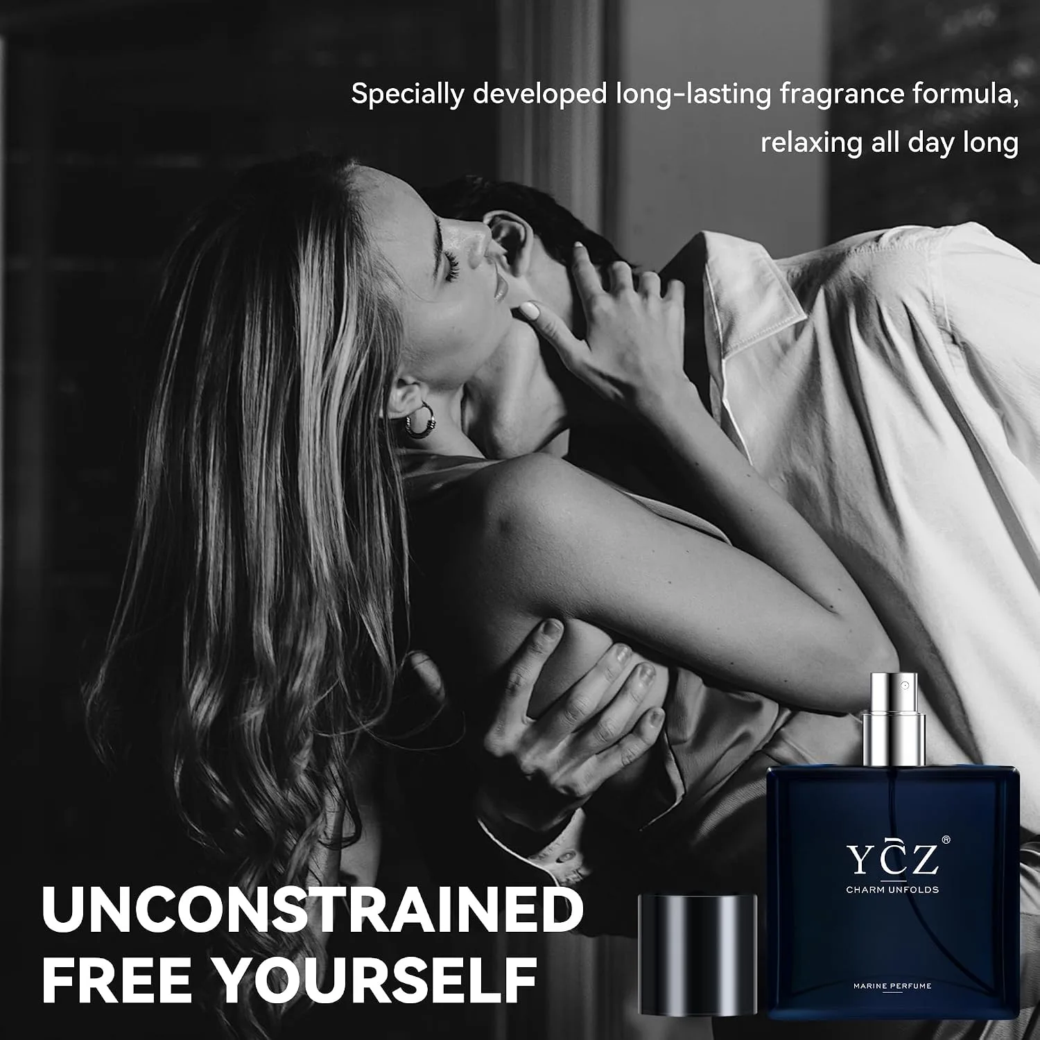 YCZ Marine Perfume, Cologne for Men, Fresh Marine Woody Fragrance
