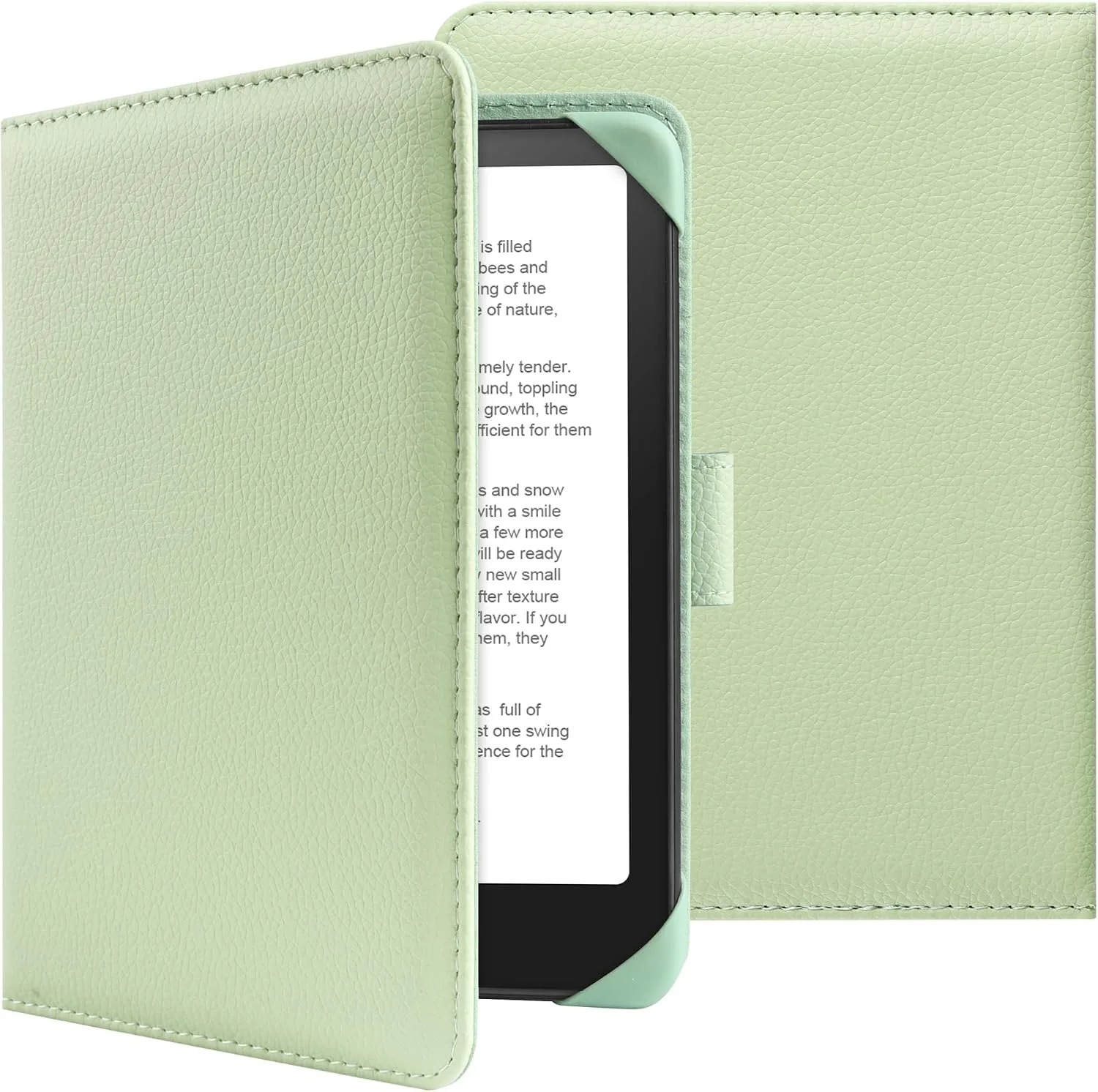 HoYiXi Universal Case for 6-inch Kindle eReader Compatible with Kobo/Voyaga/Pocketbook/Tolino E-Book Reader,6'' eReader Protective Cover with Built-in Card Slot,Green