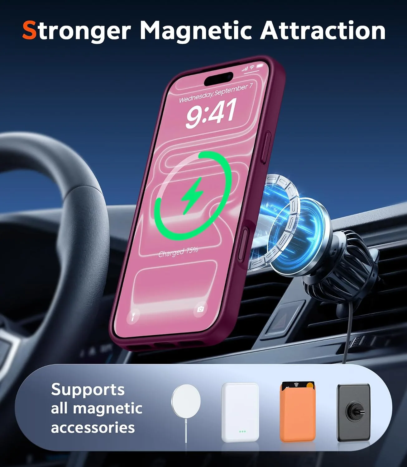 FNTCASE for iPhone 18 Pro Max Case / 17 Pro Max Matte Case Fit for Magsafe