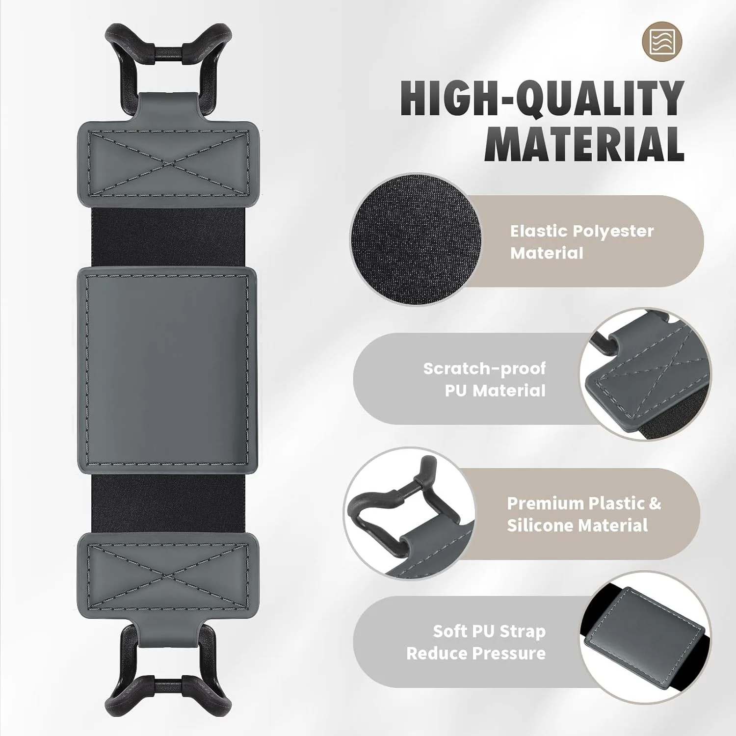 MoKo Soft Hand Strap for 6-8" Kindle eReaders Fire Tablet, Space Gray