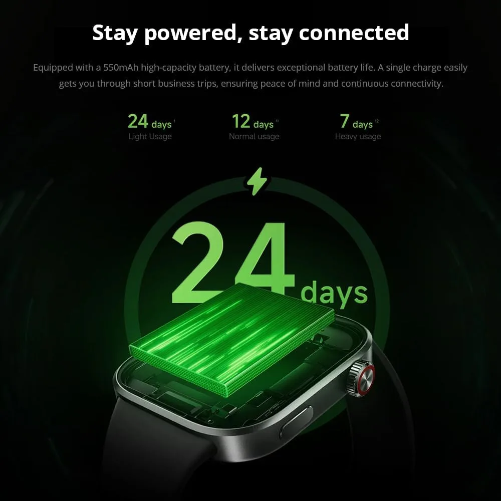 XIAOMI Redmi Watch 6 Smart Watch, 2.07'' AMOLED Display, GPS, Heart Rate/Sleep/Stress Tracking, 150+ Sports Modes, 24-Day Battery Life, 5ATM, for Android & iOS, Silver