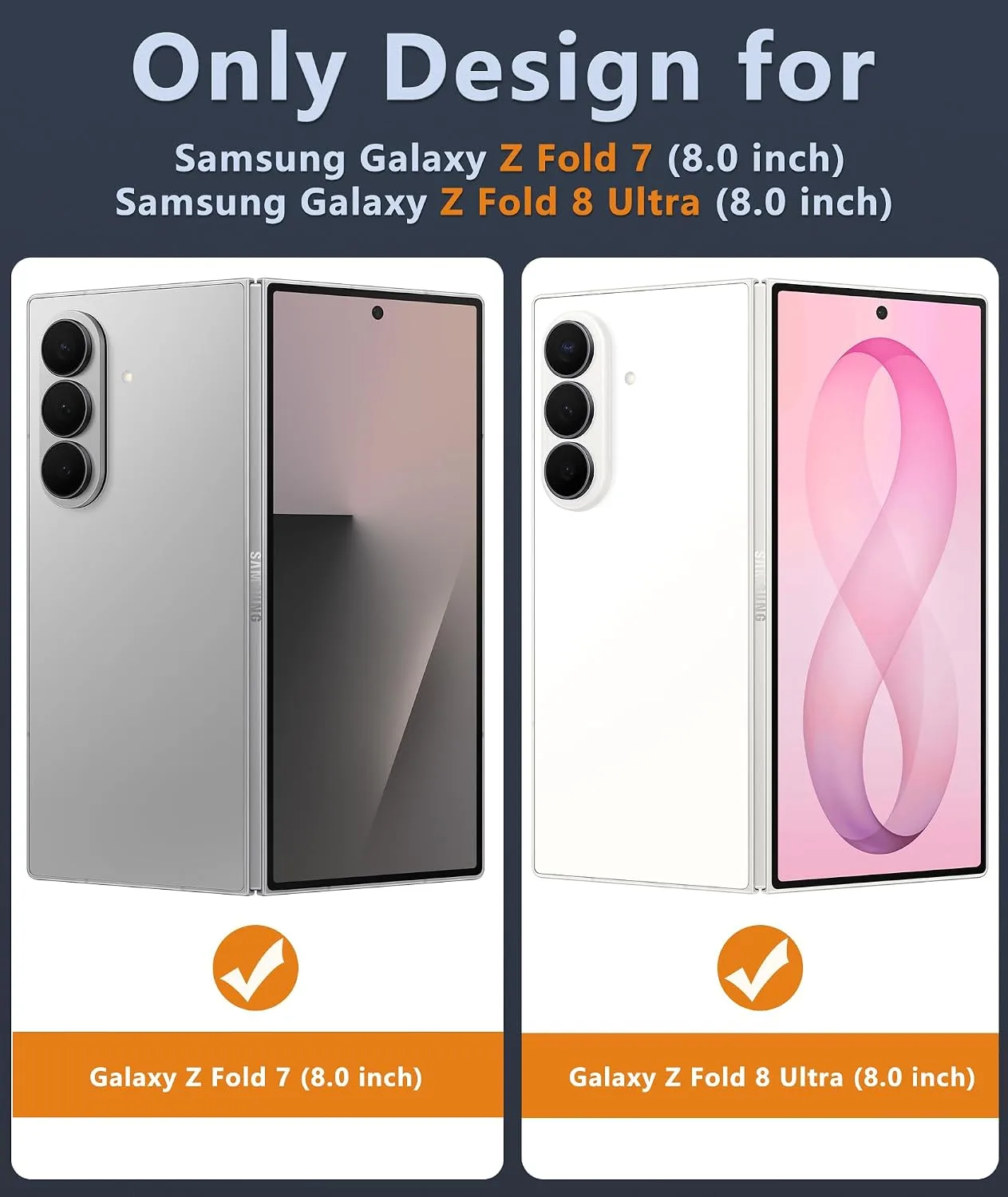 FNTCASE for Samsung Galaxy Z Fold 8 Ultra / Z Fold 7 Case, Fit for Magsafe