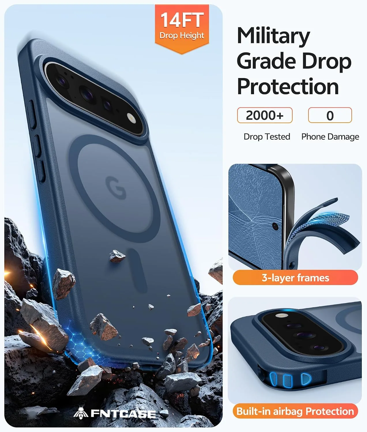 FNTCASE for Google Pixel 11 Pro XL Case, Fit for Magsafe, Screen Protector