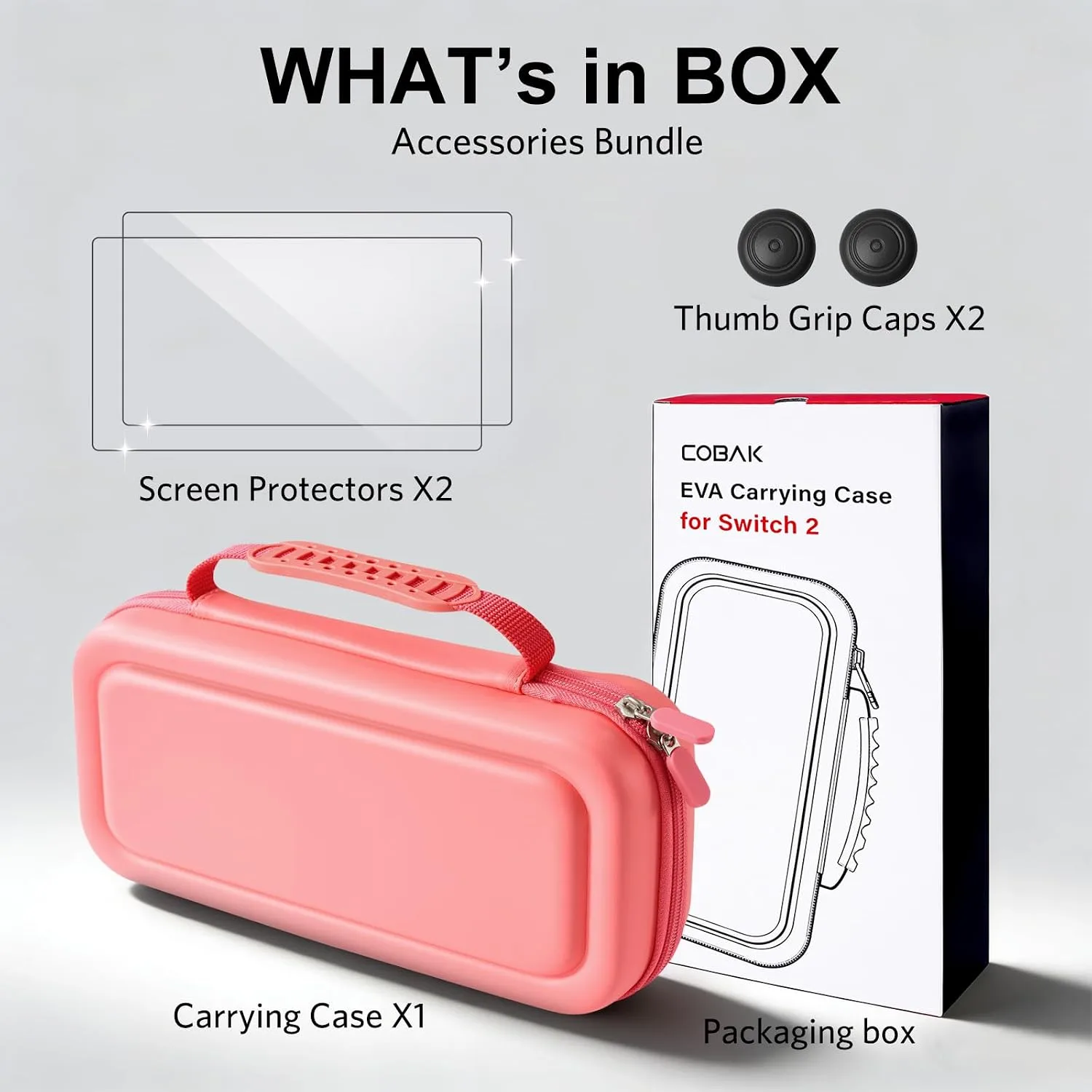 CoBak Large Capacity Carrying Case for Nintendo Switch 2 (2025)