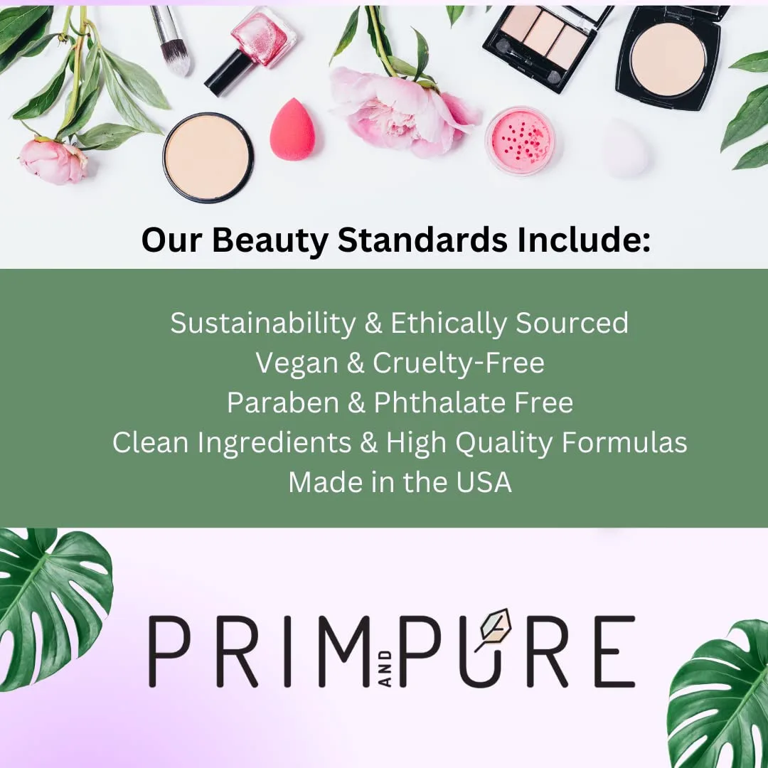Prim and Pure Mineral Gift Set with Unicorn Mirror| Perfect for Play Dates & Birthday Parties | Kids Eyeshadow Makeup – Mineral | Organic & Natural Makeup Kit for Kids| Made in USA (Blue)