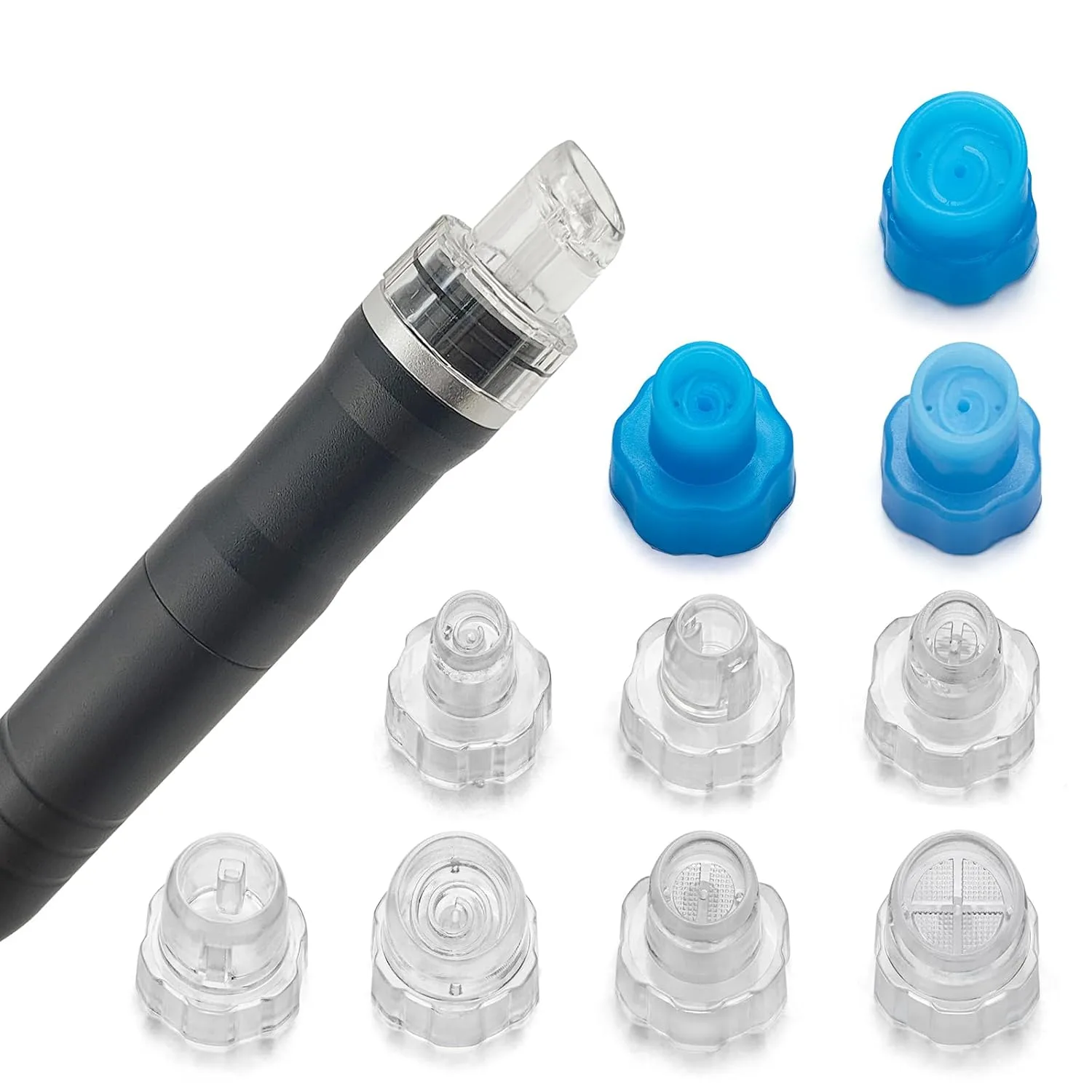 Set de accesorios para limpieza facial Elitzia Hydro Dermabrasion 8 piezas blanco