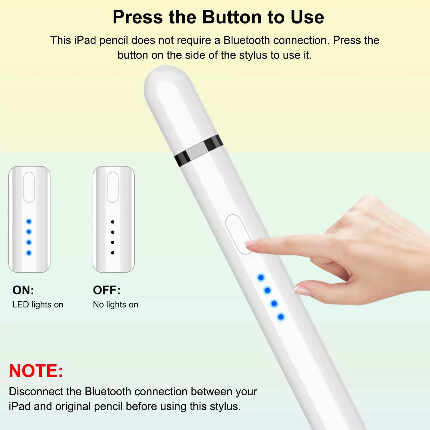 Pencil 1st Generation for iPad (2026-2018), iPad Pencil USB C Fast Charging