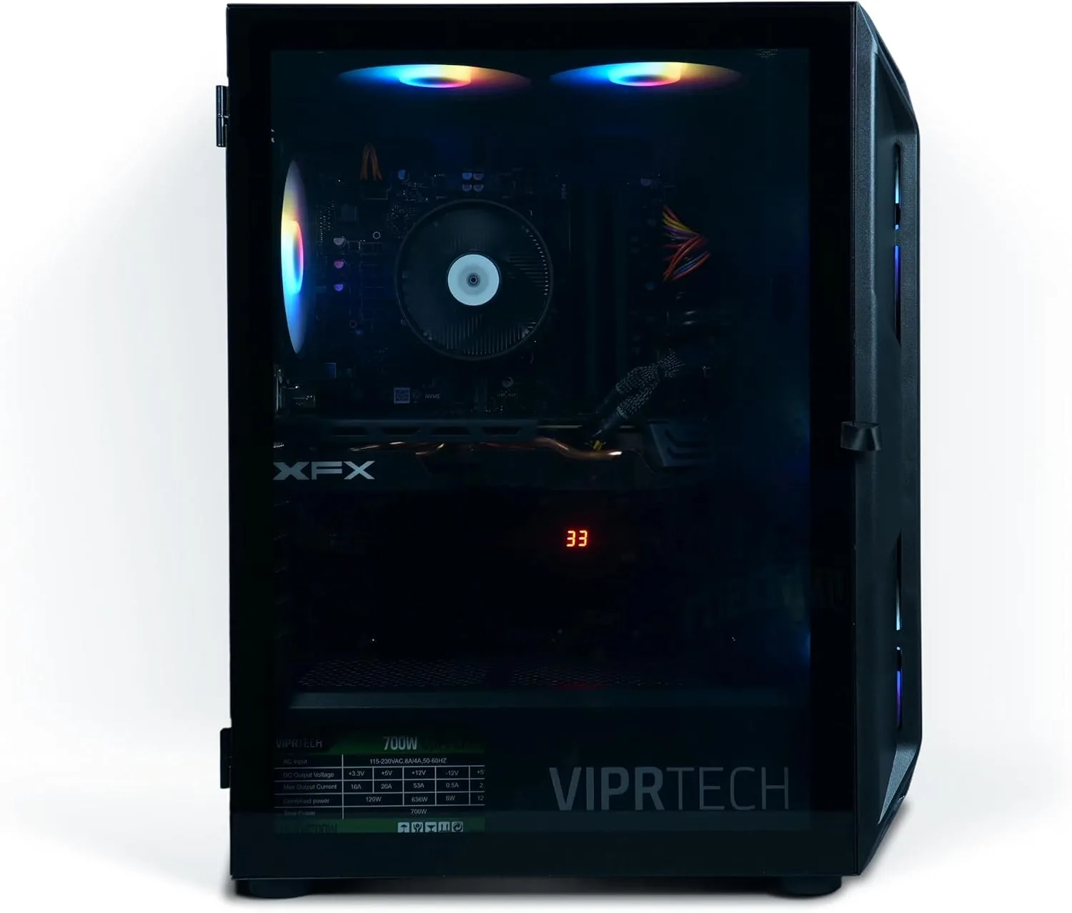 VIPRTECH Rebel 3.0 GamingPC Ryzen7, RTX3060 12GB, 16GB/500GB SSD Onyx Black