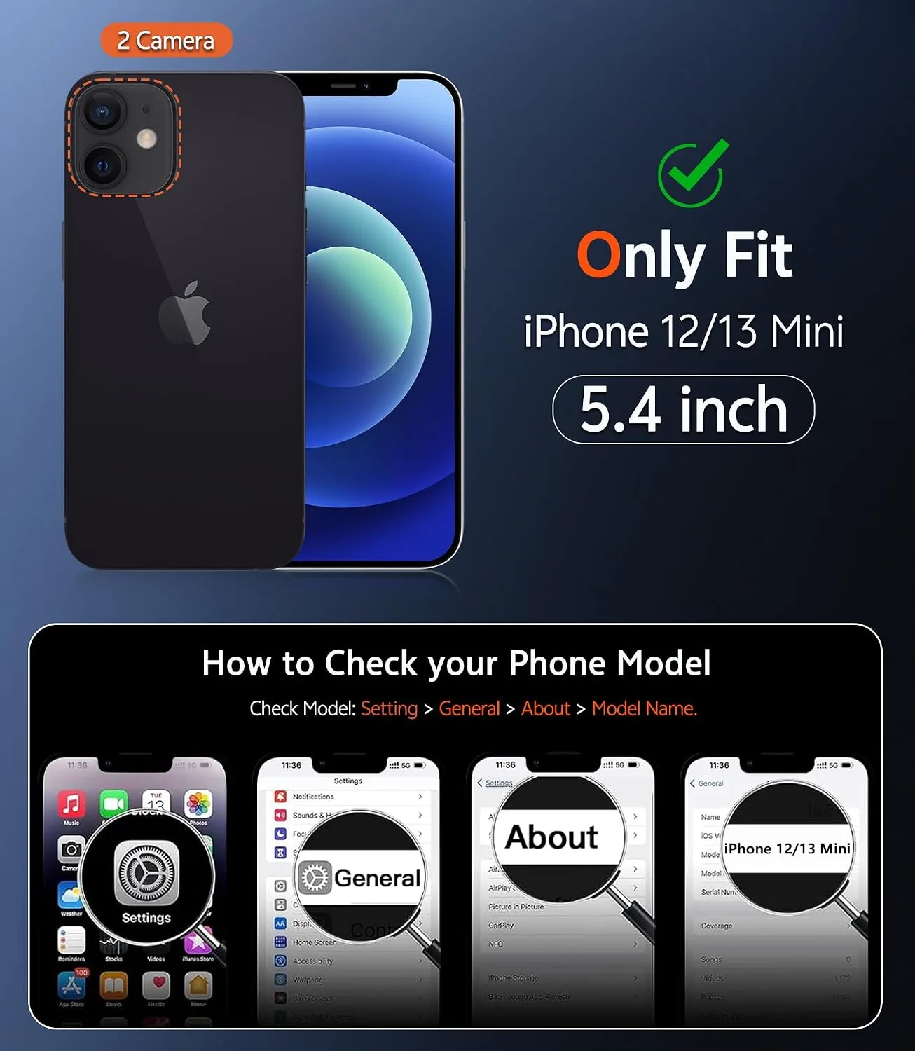 FNTCASE for iPhone 13 Mini/12 Mini Matte Case Compatible with Magsafe