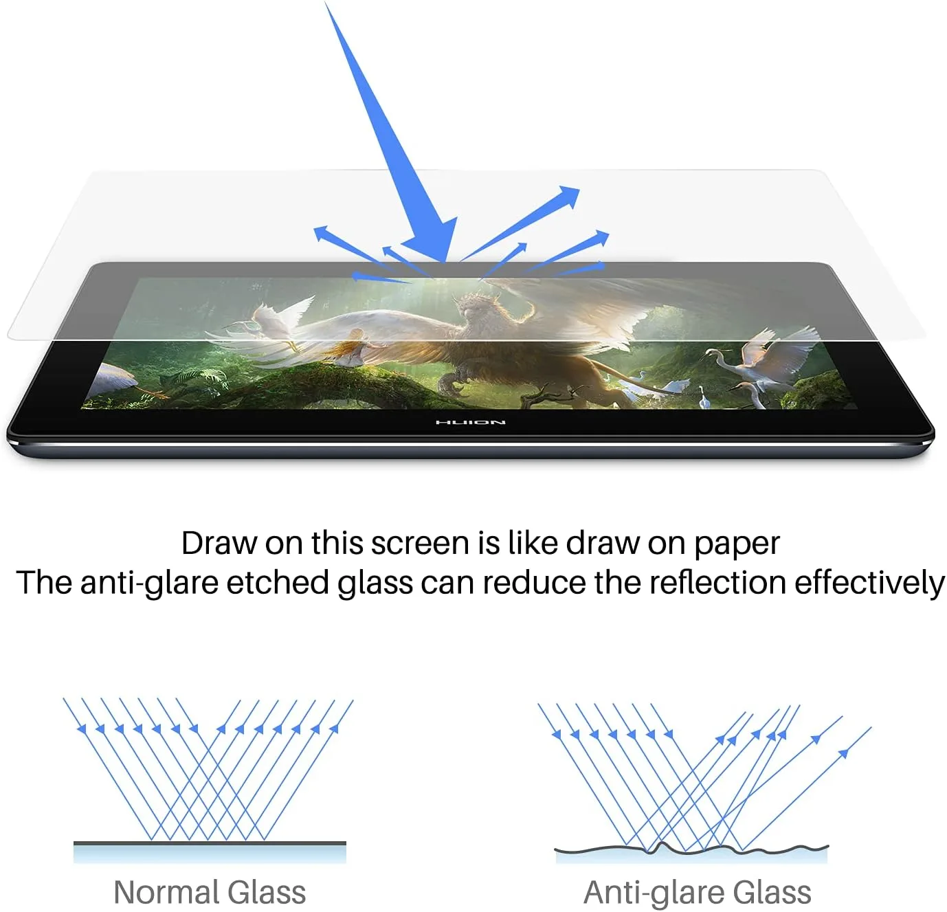 HUION Kamvas Pro 16 4K UHD Drawing Tablet with Screen Full-Laminated Art Tablet with Battery-Free Stylus, 15.6-inch Graphic Tablet for Digital Art, Design, Work with Windows, Mac, Linux, Android