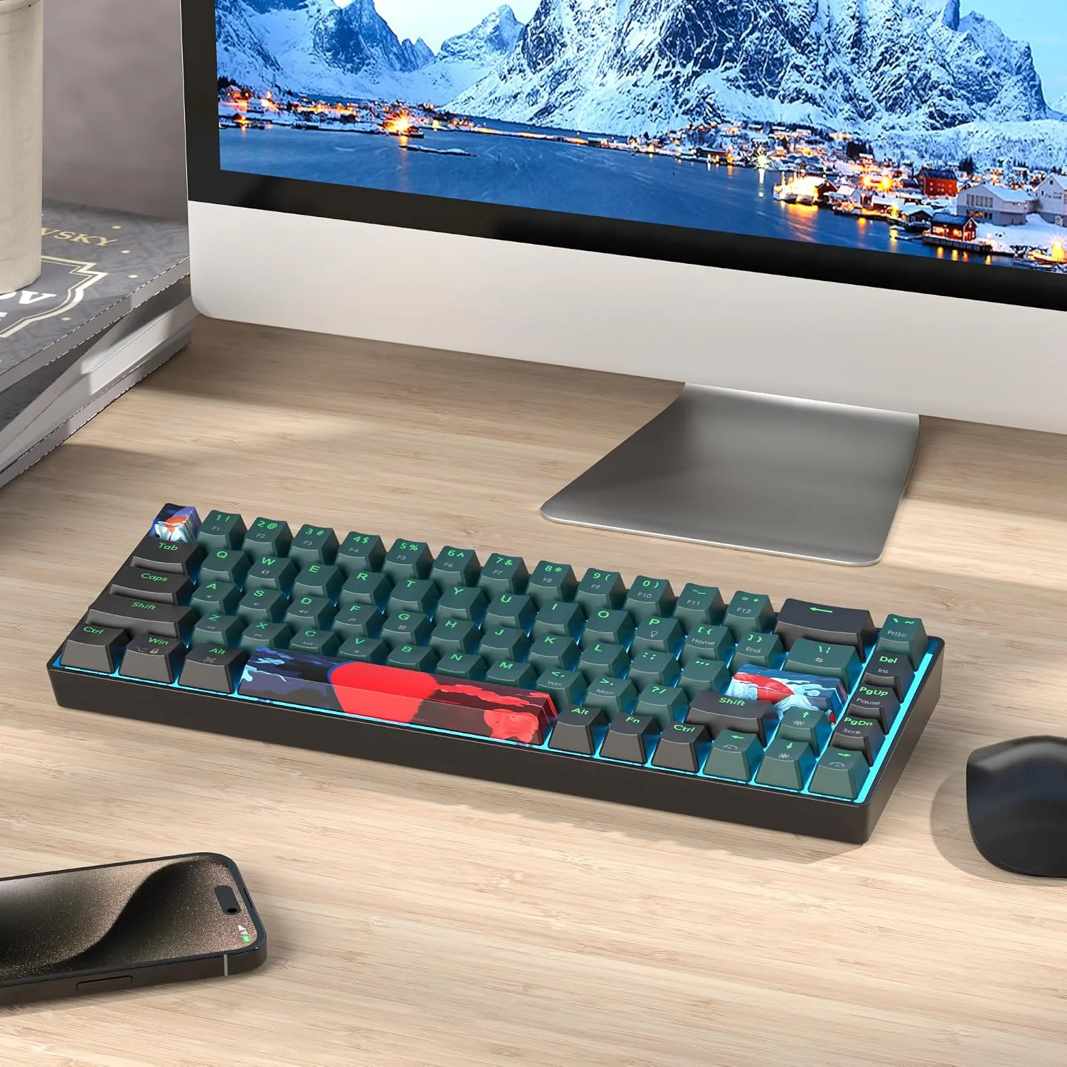 Owpkeenthy 60% Wired Mechanical Keyboard