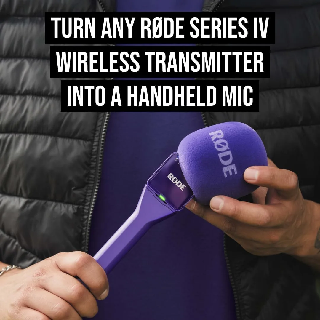 RØDE Interview GO Handheld Adaptor for RØDE Wireless Microphones (Purple)