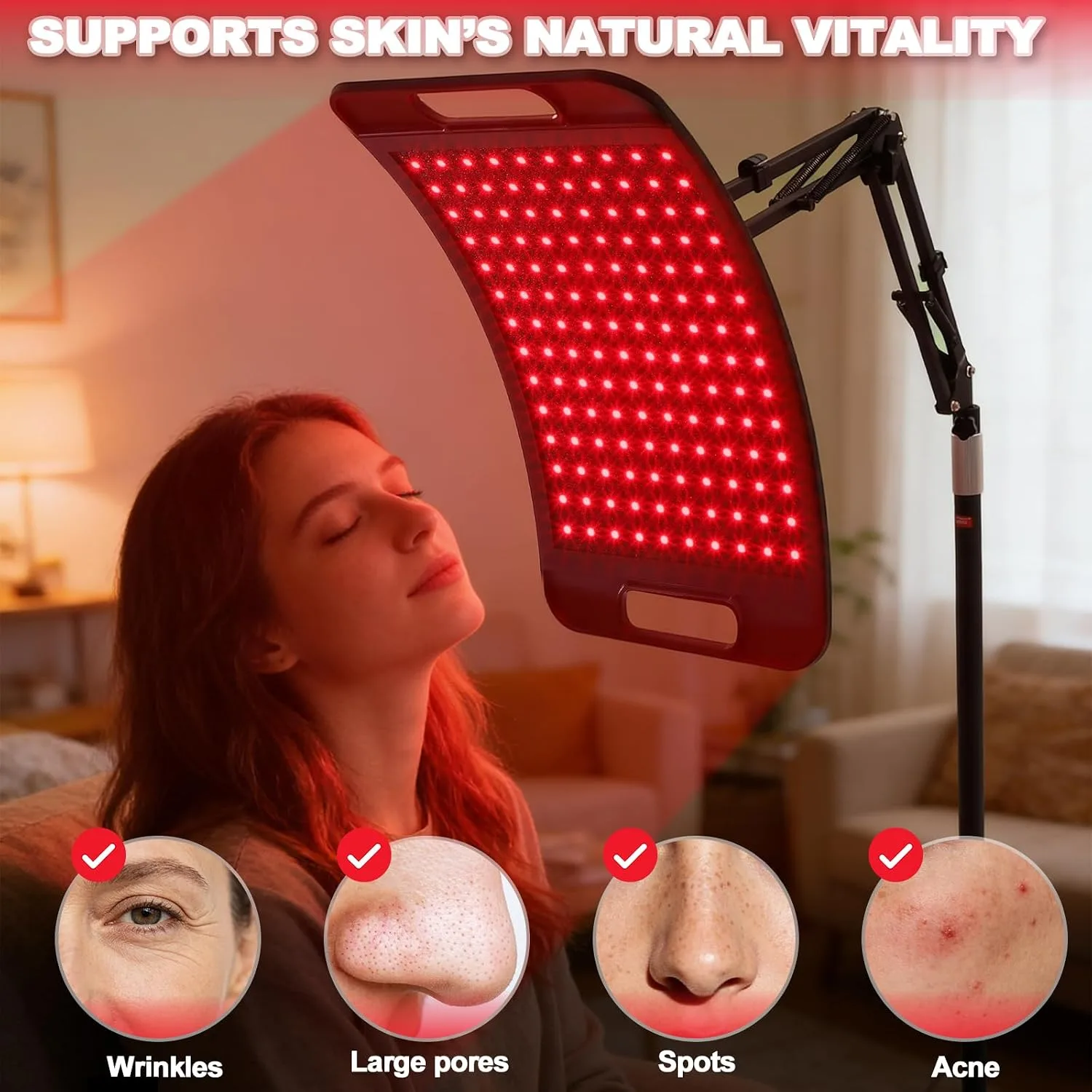 Red Light Therapy for Body Face 140LEDs Infrared Light Therapy