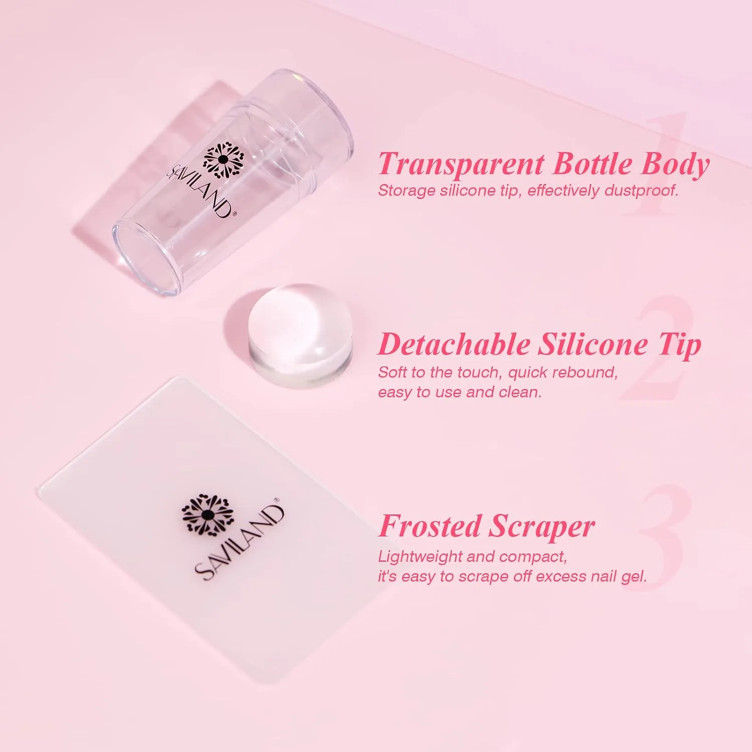 SAVILAND French Manicure Kit French Tip Tool with White Gel Nail Polish