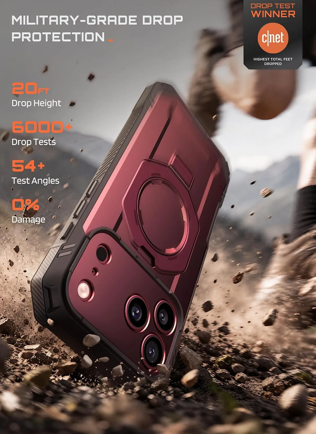 SUPCASE for iPhone 18 Pro Case/ iPhone 17 Pro Case, Glass Protector, Royal