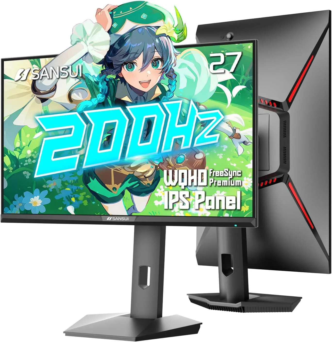Monitor para gaming Sansui 27 pulgadas WQHD 2560x1440 200Hz Fast IPS