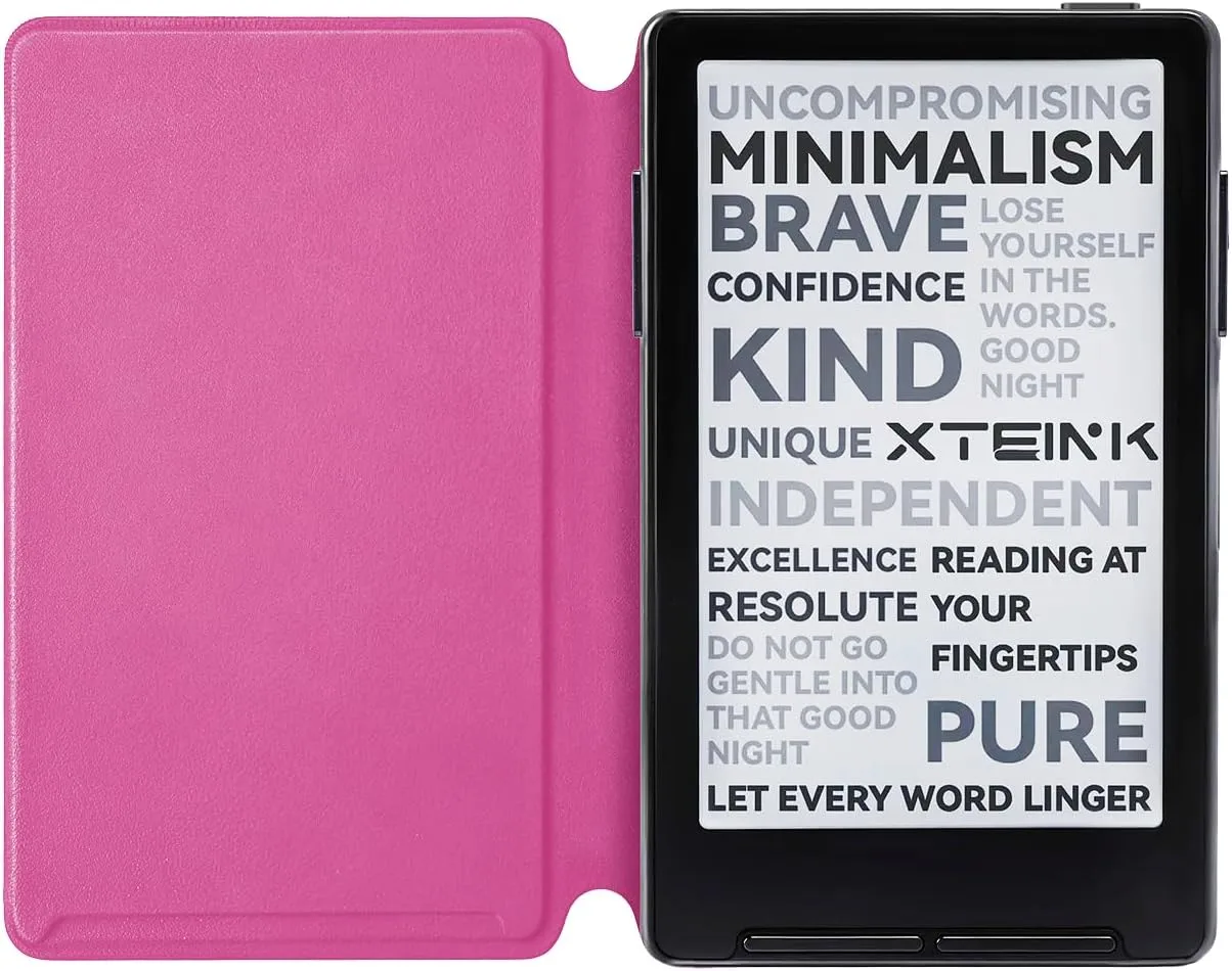 XTEINK X3 Slim Magnetic Case for XTEINK X3 E-Book Reader, Raspberry Red