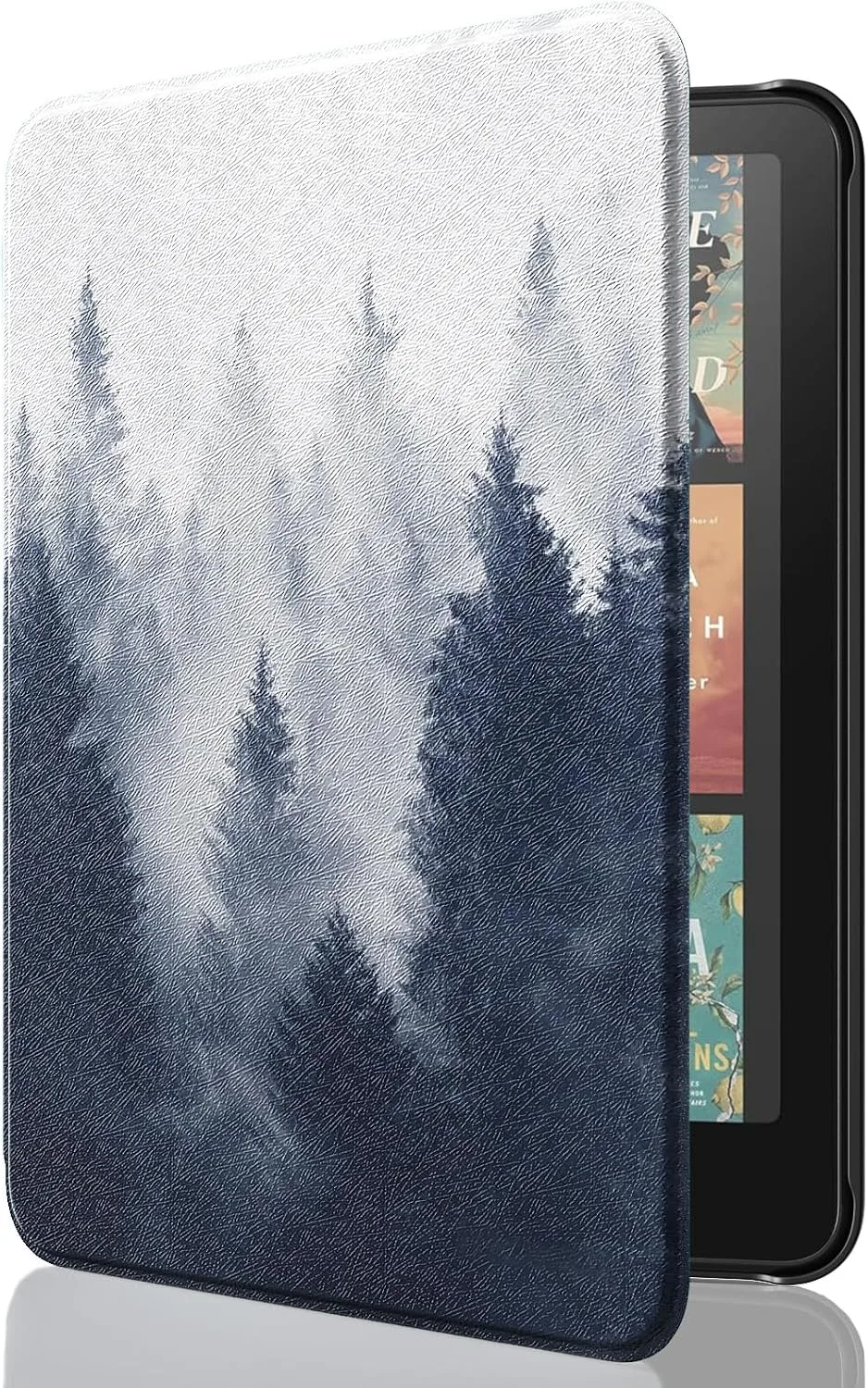 MoKo Case for 7" Kindle Paperwhite 12th Gen&Colorsoft 2024, Gray Forest
