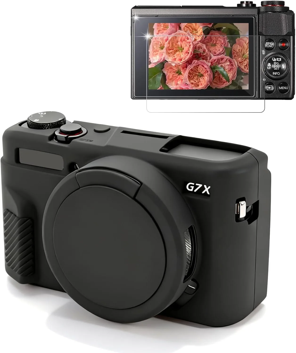 Camera Case for Canon G7X Mark II / G7X II - Black