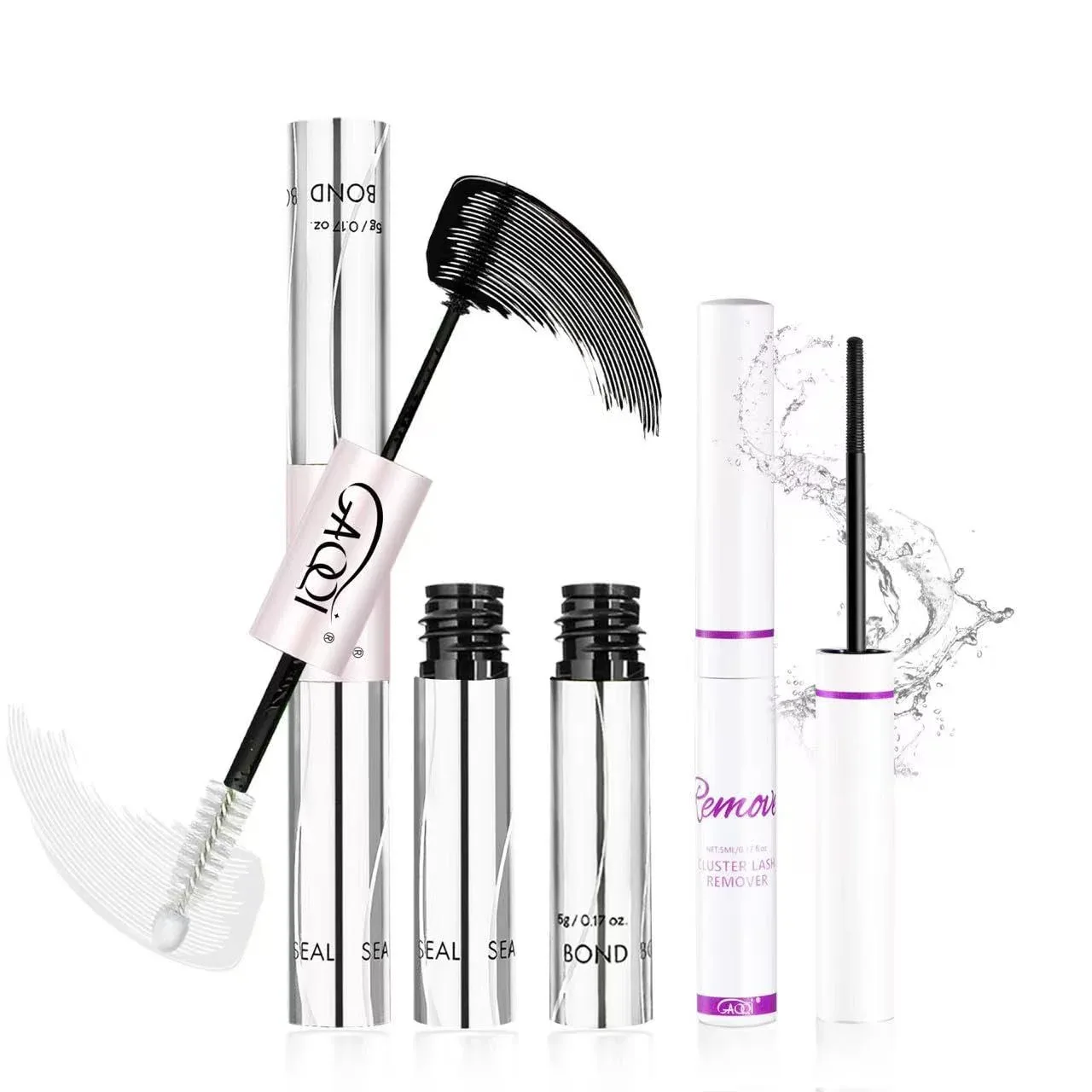 Adhesivo y removedor para pestañas Gaqqi Lash Bond and Seal, negro, set 10ml + 5ml