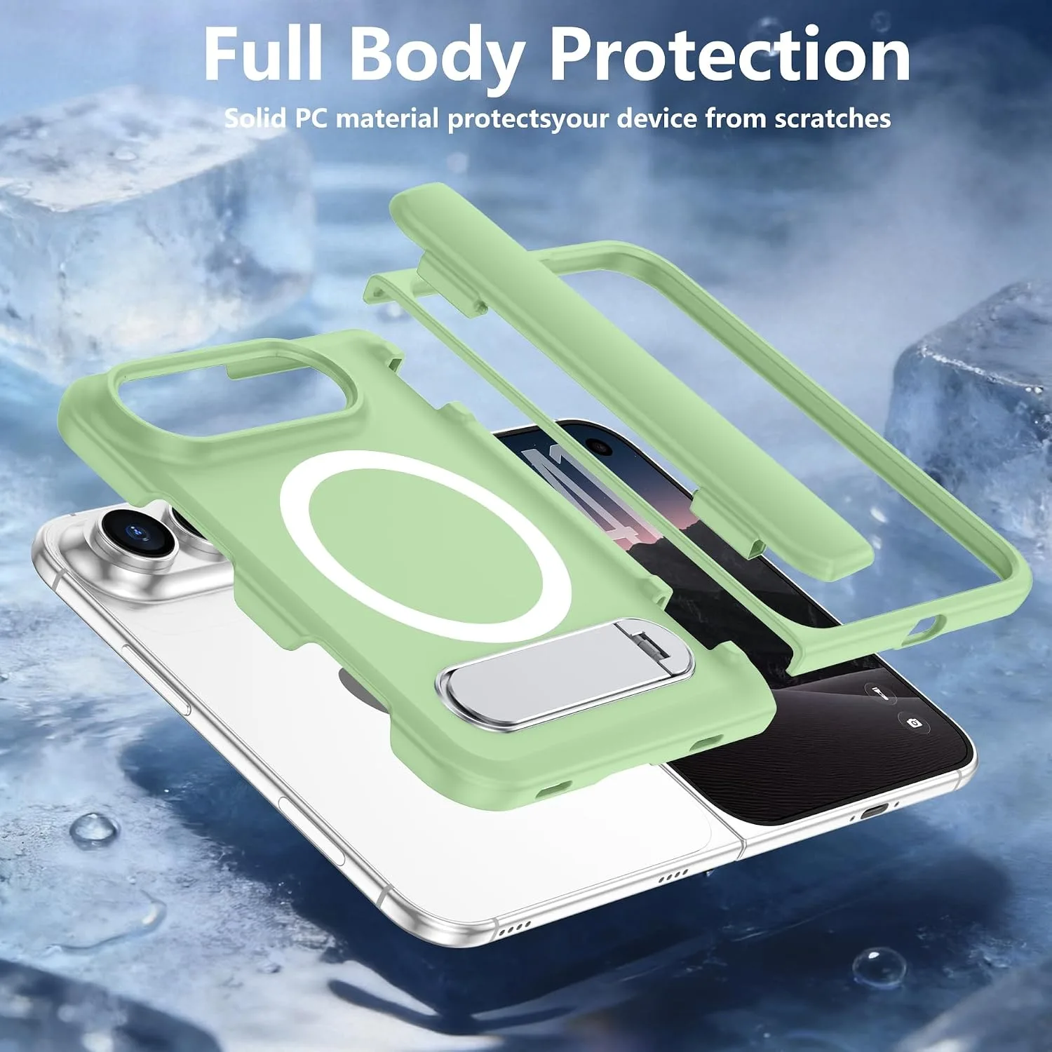 For iPhone Duo Case/iPhone Fold Case with Kickstand & Screen Protector