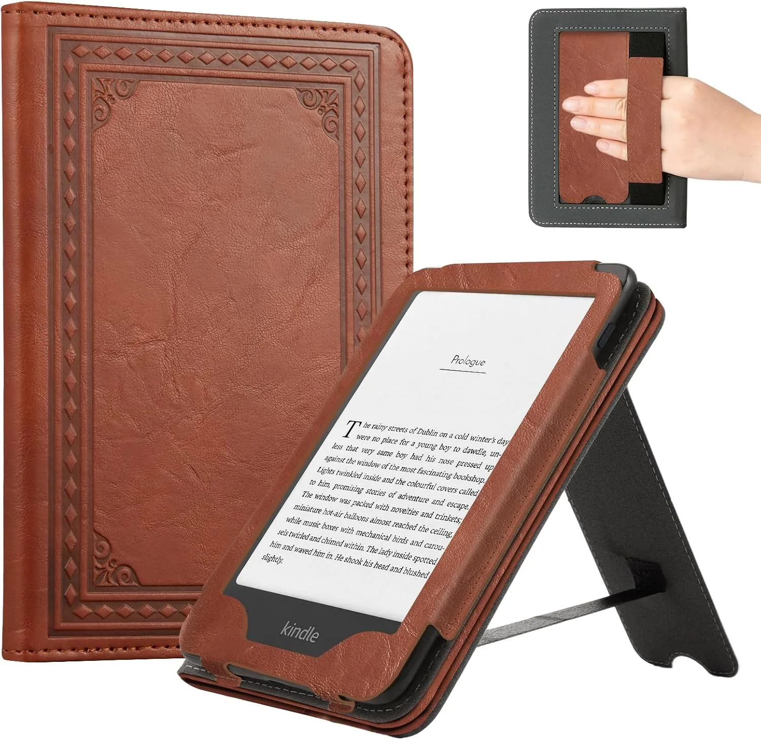 CoBak Case for 6" Kindle 2026 New Model, Dark Brown